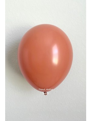 Feyza Design Retro Yanık Turuncu 30'lu 12 Inch Düz Balon