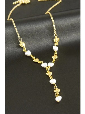 İsmiyle Al Kalp Inci Y Kolye