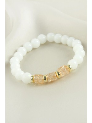 İsmiyle Al Necef Kuvars Doğaltaş Bileklik