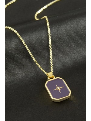 İsmiyle Al Yıldız Mineli Kolye