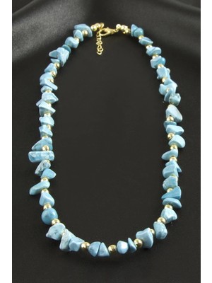 İsmiyle Al Akik Kırık Doğaltaş Kolye