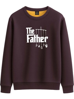 Espina Premium Erkek The Father Baskılı Sweatshirt