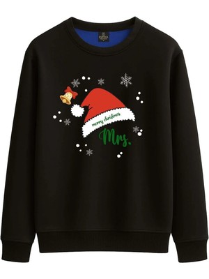 Espina Premium Kadın Mrs. Baskılı Sweatshirt