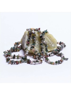 İsmiyle Al Kırık Hint Akiği Doğal Taş