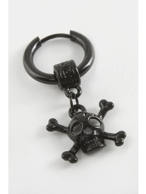 İsmiyle Al Kuru Kafa Erkek Çelik Küpe