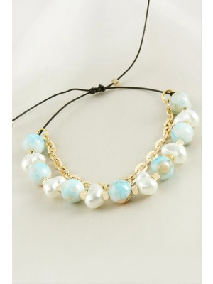 İsmiyle Al Inci Boncuk Zincirli Bileklik