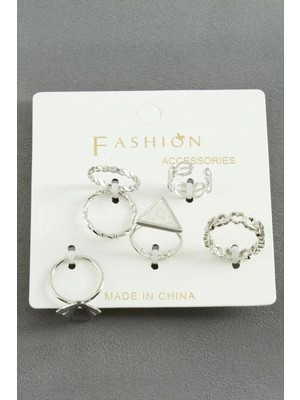 İsmiyle Al 5 Adet Karışık Lüks Eklem Yüzük