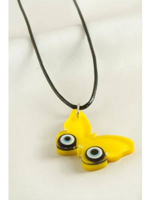 İsmiyle Al Kelebek Epoksi Kolye