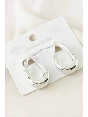 İsmiyle Al Kanca Şekilli Plastik Küpe