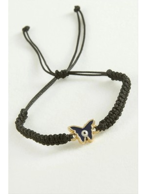 İsmiyle Al Kelebek Makrome Ip Bileklik