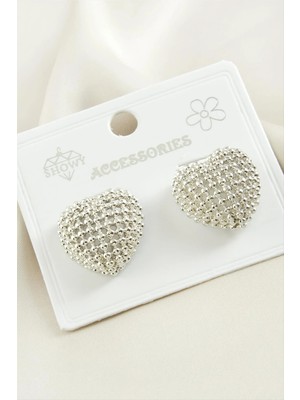 İsmiyle Al Kalp Metal Küpe