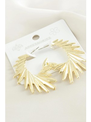 İsmiyle Al Kanat Metal Küpe