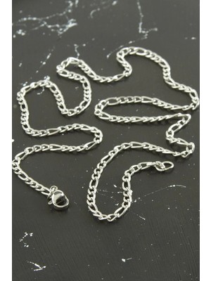 İsmiyle Al Oval Zincir Çelik Kolye 55 cm