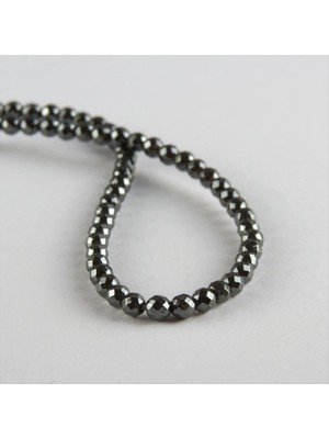 İsmiyle Al 4 mm Fasetli Hematit Taşı