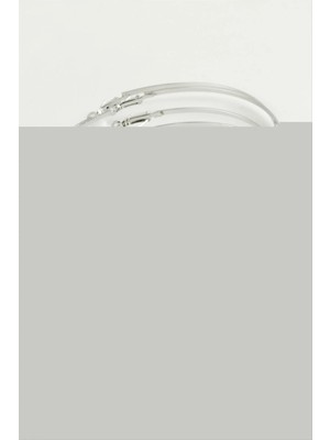 İsmiyle Al Düz Metal Halka Küpe 6 Adet