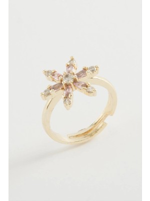 İsmiyle Al Lotus Zirkon Taşlı Yüzük