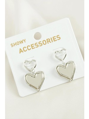 İsmiyle Al Kalp Trend Metal Küpe