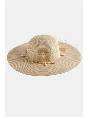 İsmiyle Al Deniz Kabuğu Hasır Şapka