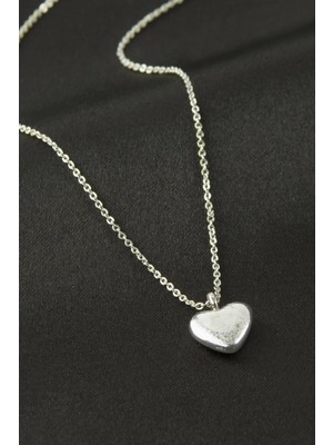 İsmiyle Al Kalp Uçlu Kolye