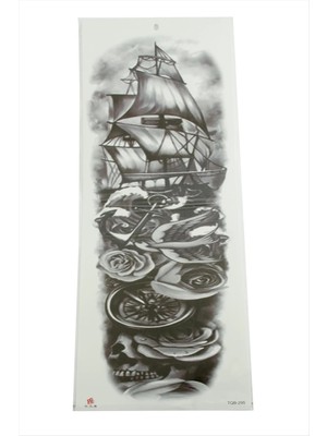 İsmiyle Al Gemi Tattoo Kol Dövme Sticker