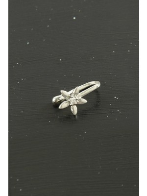 İsmiyle Al Çiçek Tragus Zirkon Taşlı Piercing 1 Adet