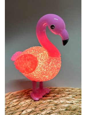 İsmiyle Al Kuğu Işıklı Biblo 13 cm