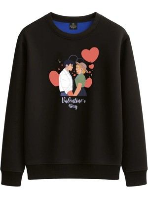 Espina Premium Valentine’s Day Müzik Temalı Regular Fit Sweatshirt