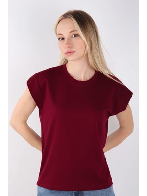 Venilife Kadın Renkli Kolsuz Oversize Tişört - Günlük Rahat Kesim