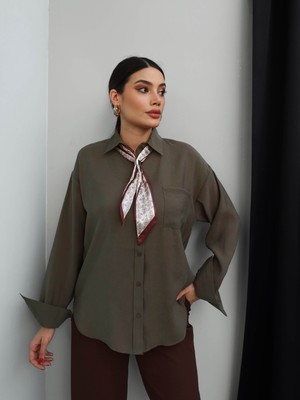 Esra Helvacı Fular Yaka Gömlek