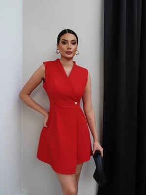 Esra Helvacı Kruvaze Ceket Elbise