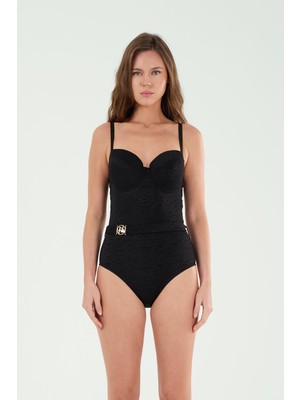 Louren M22104 Boş Kaplı Kemer Detaylı Mayo