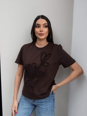Esra Helvacı Çiçek Desen Tshirt