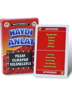 Feyza Design Haydi Anlat Kart Oyunu Zeka ve Strateji Geliştirici 55 Kart