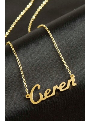 Zero Land Nrzsnt Ceren Isimli Kolye -Sarı