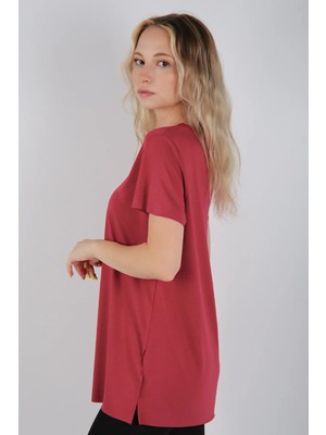 Venilife V Yaka Kısa Kol T-Shirt