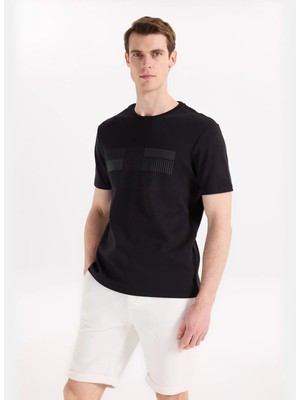 Fabrika Siyah Erkek Relaxed Baskılı T-Shirt F6SM-TST 2010