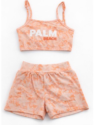 Beniizle Palm Beach Baskılı Kız Çocuk Mayo