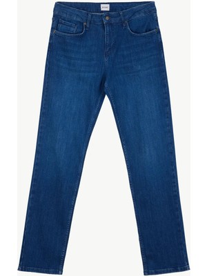 Mustang Mavi Erkek Slim Fit Yıkamalı Denim Pantolon Vegas SLIM-1556