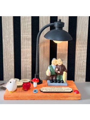 MYK Hediye ve Sanat Atölyesi Anneye Hediye Işıklı Biblo  Anneler Günü Hediyesi, Anneye Özel El Yapımı Dekoratif Biblo, Annelere Alınacak En Güzel Hediye