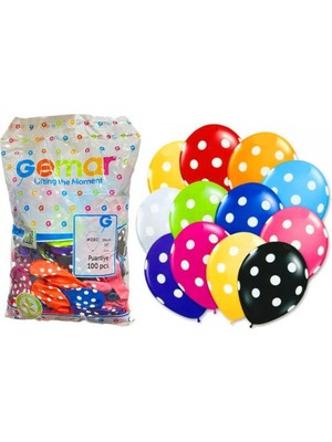 Gemar Erbay GS90 Puantiyeli Balon 100LÜ 26CM 947533