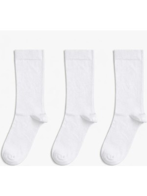 3'lü Kadın Bambu Dikişsiz Burun Düz Soket Çorap – Terleme Önleyici, Yumuşak Dokulu