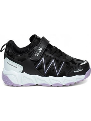 Celira Bluefeet Rym Siyah Lila Kız Çocuk Treking Kısa Bot Ayakkabı
