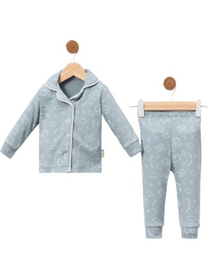 Celira Bluefeet Petrol Pijama Takımı 6 Ay,9 Ay,12 Ay Kız Bebek