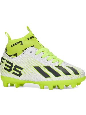 Celira Bluefeet NS01 Beyaz Sarı Erkek Çocuk Çoraplı Halısaha Krampon