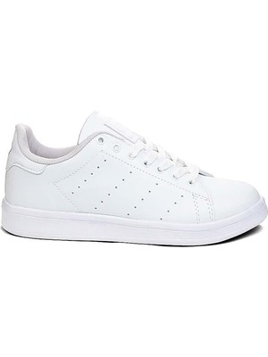 Celira Bluefeet Bls Beyaz Bağcıklı Cilt Kadın Spor Ayakkabı