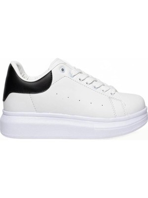 Celira Bluefeet Jgp Beyaz Siyah Bağcıklı Kadın Spor Ayakkabı