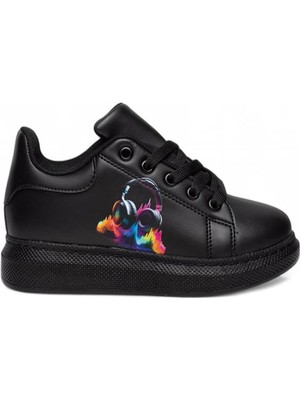 Celira Bluefeet Mdl Siyah Günlük Kız Çocuk Sneaker Spor Ayakkabı