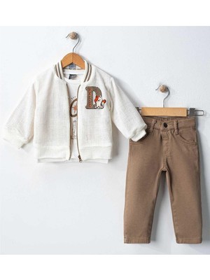 Celira Bluefeet Cnz Beyaz Triko Kollej Erkek Bebek Takım