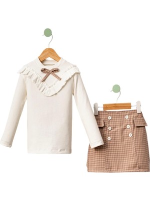 Celira Bluefeet Gül Kurusu Fırfırlı Çocuk Kız Takım 6y,7y,8y,9y