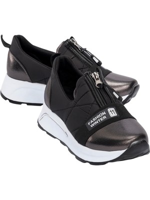 Celira Bluefeet Platin Rahat Fermuarlı Kadın Spor Ayakkabı